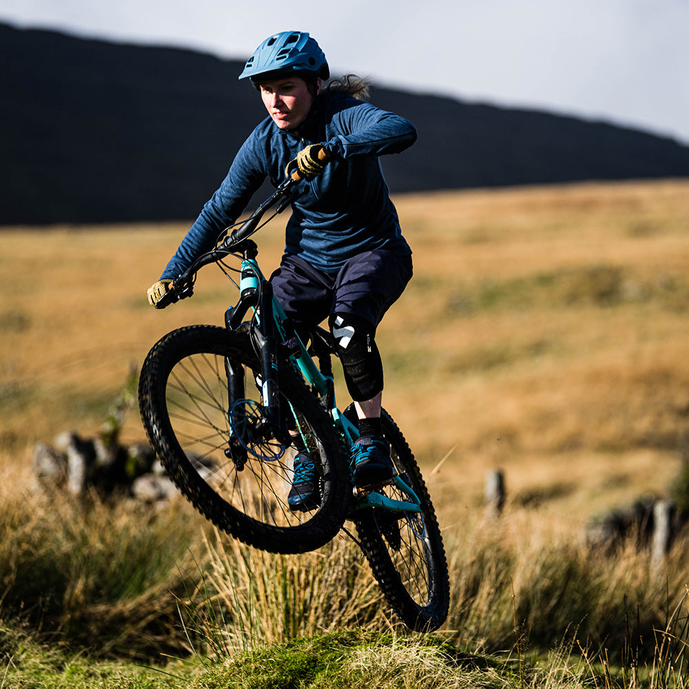 Rivelo Womens Helvellyn Merino Blend MTB Jersey (Marine Melange) Unbound Supply