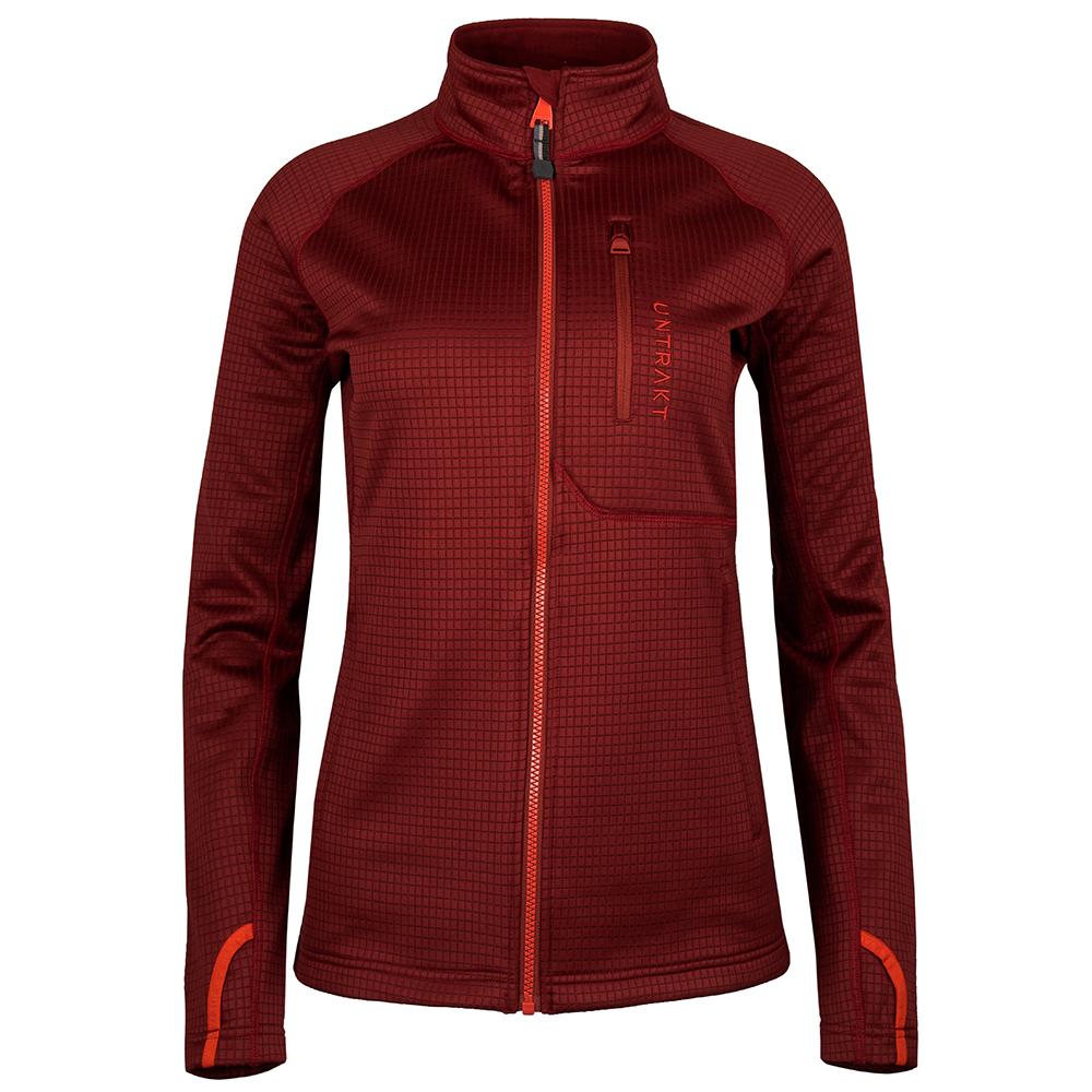 Untrakt Womens Andesine Fleece Jacket (Rust/Beacon) | Unbound Supply Co.