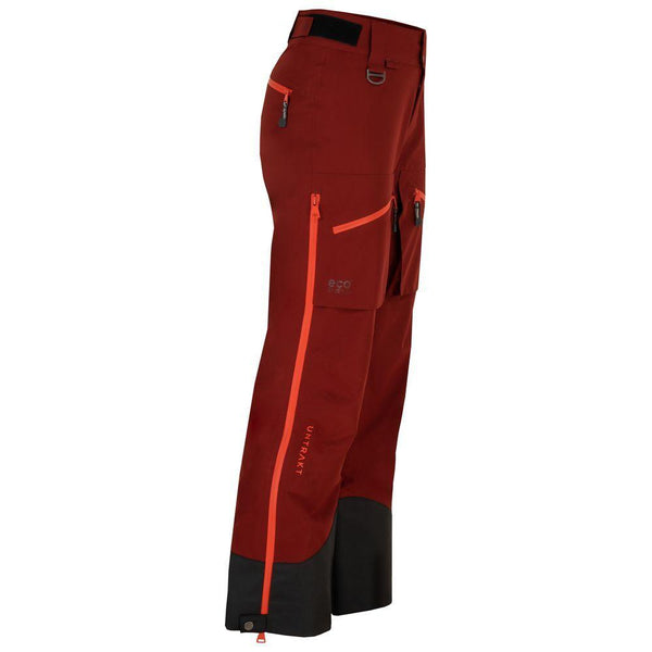 Untrakt Womens Obsidian 3L Shell Ski Trousers (Rust/Beacon) - Unbound Supply Co.
