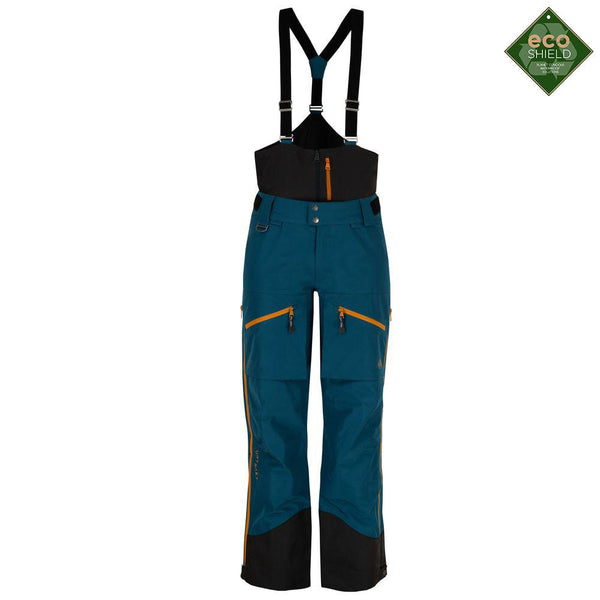 Untrakt Womens Obsidian 3L Shell Ski Trousers (Teal/Mustard) - Unbound Supply Co.
