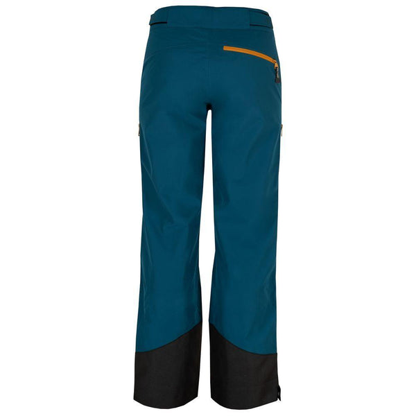 Untrakt Womens Obsidian 3L Shell Ski Trousers (Teal/Mustard) - Unbound Supply Co.