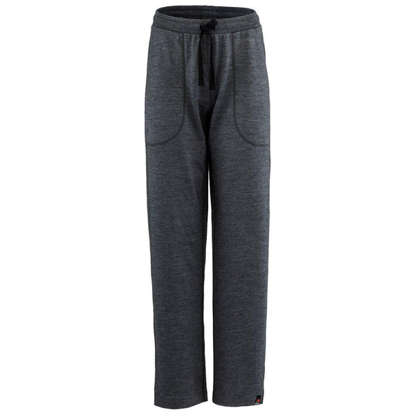 Isobaa Womens Merino 260 Lounge Loose Joggers (Smoke/Black)